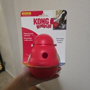 KONG Wobbler Treat Dispenser - Bold Red